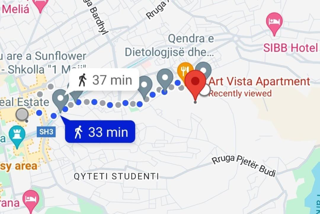 Art Vista Apartment Тирана Экстерьер фото